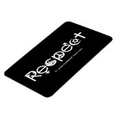 Koexistenz mit Respekt - Frieden und Toleranz Magnet (Linke Seite)