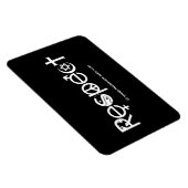 Koexistenz mit Respekt - Frieden und Toleranz Magnet (Rechte Seite)