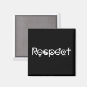 Koexistenz mit Respekt - Frieden und Toleranz Magnet (Vorderseite/Rückseite)