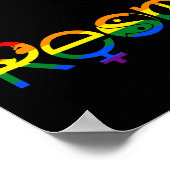 Koexistenz mit Respekt vor LGBT-Gay Pride Poster (Ecke)