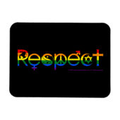 Koexistenz mit Respekts-Gay Pride Magnet (Horizontal)