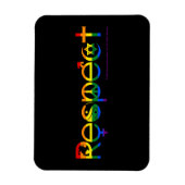 Koexistenz mit Respekts-Gay Pride Magnet (Vertikal)