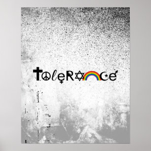 KOEXISTIEREN SIE BEI DER TOLERANZ - .PNG POSTER