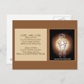 koexistierende Menschen mit Hoffnung und Liebe Postkarte (Vorne/Hinten)