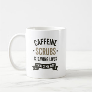 Koffein, Arbeitskleidung und Leben retten – Danke Kaffeetasse