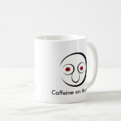 Koffein auf dem Weg! Kaffeetasse (VorderseiteRechts)