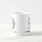 Koffein auf dem Weg! Kaffeetasse (Mittel)