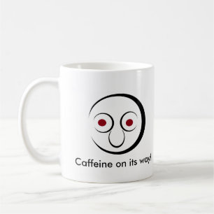 Koffein auf dem Weg! Kaffeetasse