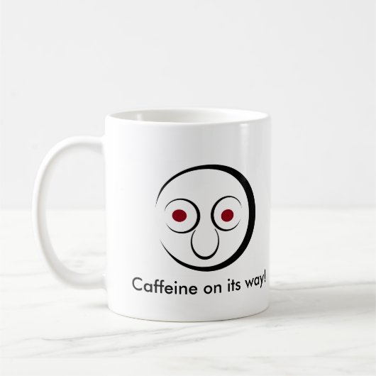 Koffein auf dem Weg! Kaffeetasse (Links)