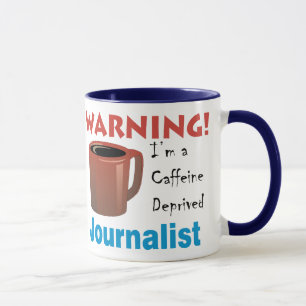 Koffein beraubter Journalist Tasse