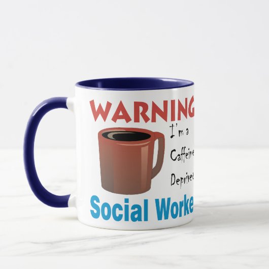Koffein beraubter Sozialarbeiter Tasse (Links)