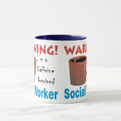 Koffein beraubter Sozialarbeiter Tasse (Zentrum)