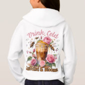 Koffein & Blüten: Icced Coffee Delight Hoodie (Rückseite)