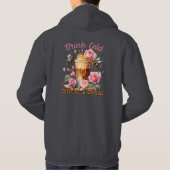Koffein & Blüten: Icced Coffee Delight Hoodie (Rückseite)