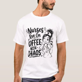 Koffein. Chaos. Mitgefühl. Wiederholen. T-Shirt