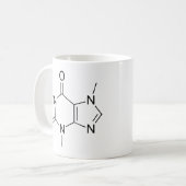 Koffein-Chemie Kaffeetasse (Vorderseite Links)