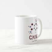 Koffein-chemische Formel Kaffeetasse (VorderseiteRechts)