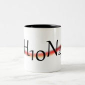 Koffein-chemische Formel-Kaffeetasse Zweifarbige Tasse (Mittel)