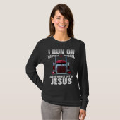 Koffein Diesel Jesus Christlich LKW gestört T-Shirt (Vorne ganz)