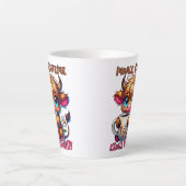 Koffein einatmen, Negativität ausatmen Milchtasse (Vorderseite)