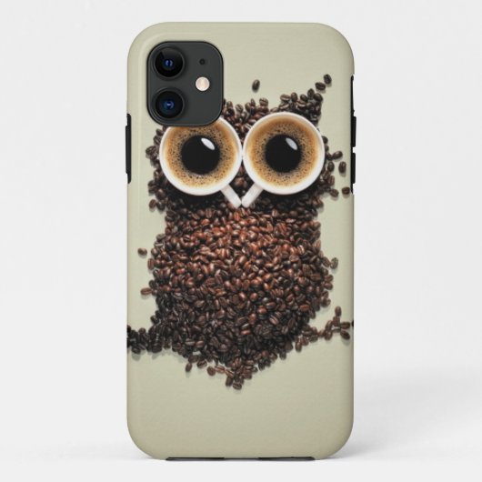 Koffein-Eule Case-Mate iPhone Hülle (Rückseite)