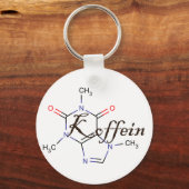 Koffein Formel Schlüsselanhänger (Vorderseite)