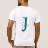 Koffein & Freundlichkeit Teal Kaffee Blass Mint T-Shirt (Rückseite)