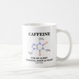 Koffein für einen wachsamen Morgen, Mittag und Nac Kaffeetasse