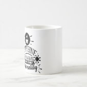 Koffein hält meine sonnige Persönlichkeit aufrecht Kaffeetasse (Mittel)