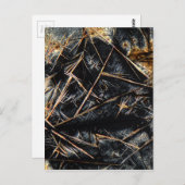 Koffein im Mikroskop Postkarte (Vorne/Hinten)