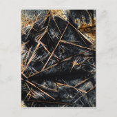 Koffein im Mikroskop Postkarte (Vorderseite)