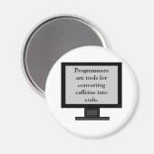Koffein in Code Magnet (Vorderseite/Rückseite)
