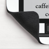 Koffein in Code Mousepad (Ecke)