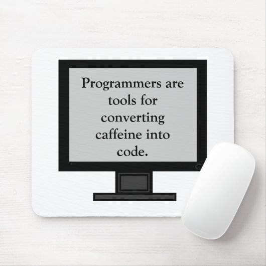 Koffein in Code Mousepad (Mit Mouse)