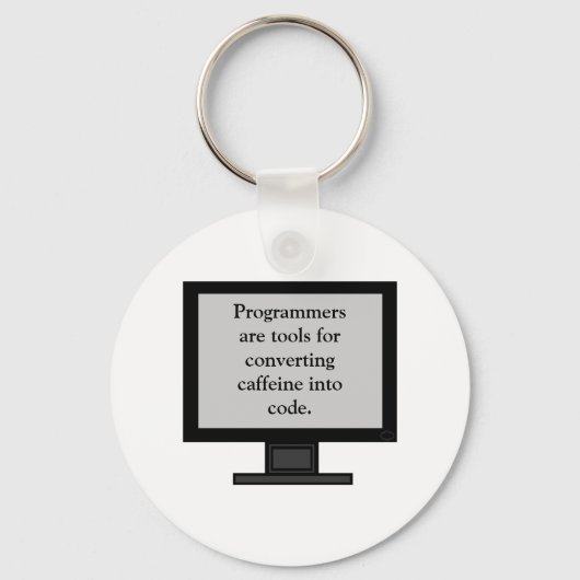 Koffein in Code Schlüsselanhänger (Vorderseite)