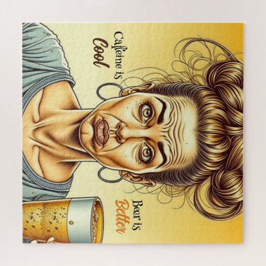 Koffein ist gut, Bier ist besser Puzzle (Horizontal)