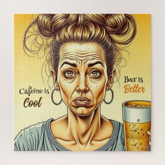 Koffein ist gut, Bier ist besser Puzzle (Vertikal)
