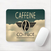 Koffein ist mein Co-Pilot Mousepad (Mit Mouse)