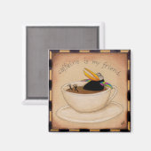 Koffein ist mein Freund Magnet (Vorderseite/Rückseite)