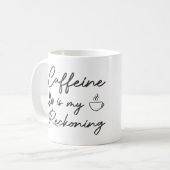 Koffein ist mein Rezept, Fandom-Koffein-Geschenk Kaffeetasse (Vorderseite Links)