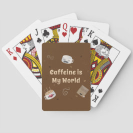 Koffein ist meine Welt Spielkarten