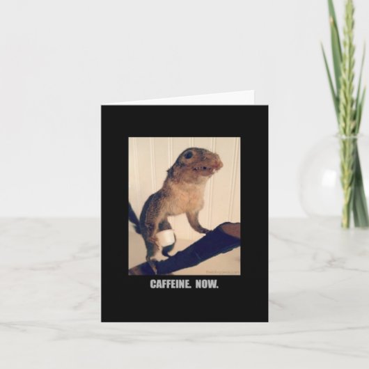 Koffein. Jetzt. Karte (Vorderseite)