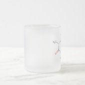 Koffein-Kaffeetasse! Mattglastasse (Mittel)