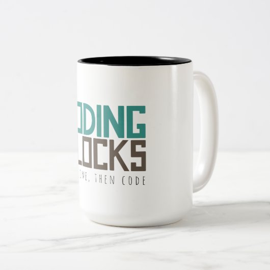 Koffein, kodieren dann zweifarbige tasse (VorderseiteRechts)