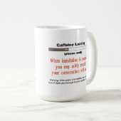 Koffein-Laden-Tasse Kaffeetasse (VorderseiteRechts)