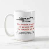 Koffein-Laden-Tasse Kaffeetasse (Links)