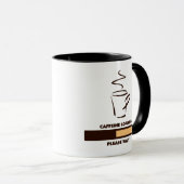 KOFFEIN-LADEN - WARTEN SIE BITTE TASSE (VorderseiteRechts)