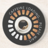 Koffein-Ladevorgang Getränkeuntersetzer (Vorne)