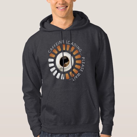 Koffein-Ladevorgang Hoodie (Vorderseite)