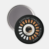 Koffein-Ladevorgang Magnet (Vorderseite/Rückseite)